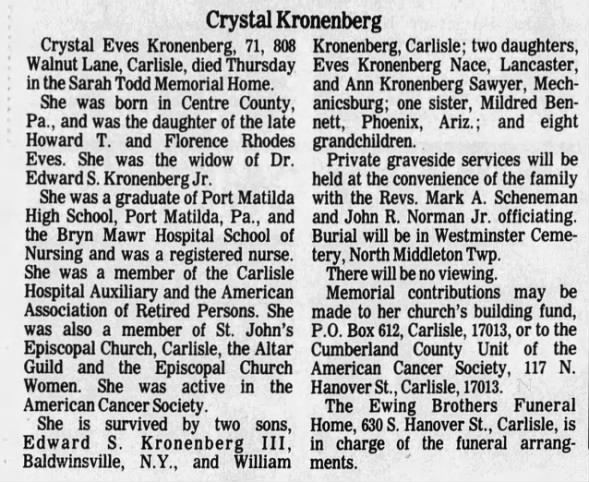 Clipping from The Sentinel